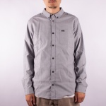 Camisa RVCA Oxford Pavment Cinza Claro